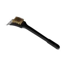 Winco  Black Long Handle Grill Brush - 21510