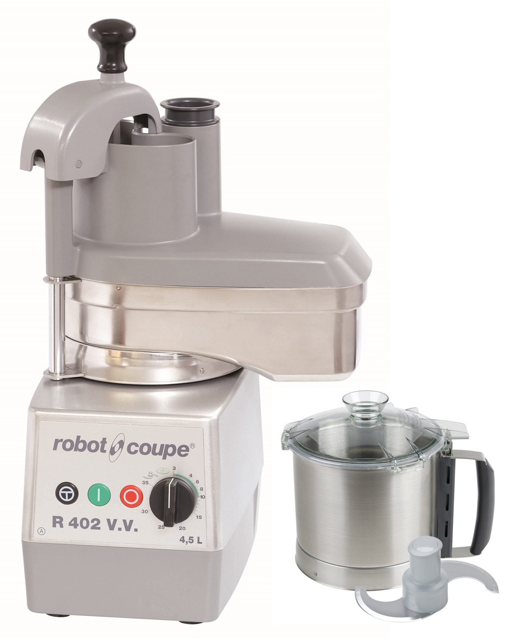 Robot Coupe 2HP  4.5 Qt. Combination Food Processor With 3 Attachments - R402