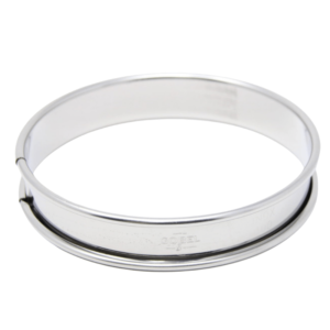 Gobel Tart Ring Round w/Rolled Edge 10x 2cm/ 4 x 1'' SS