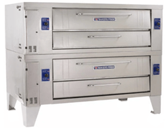 Bakers Pride Y-602 60" Super Deck Y Series Natural Gas Single Deck Pizza Oven - 240,000 BTU