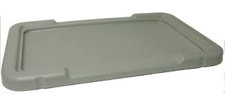 Winco Gray Lids for Meat Lug Tote Boxes - PL-8C
