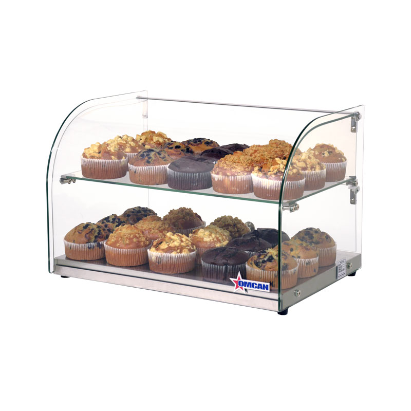Omcan Dry Display Case Countertop Curved - 44372