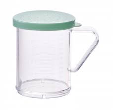 Salt/Pepper Shaker Clear Green10 Oz  - PDG-10G