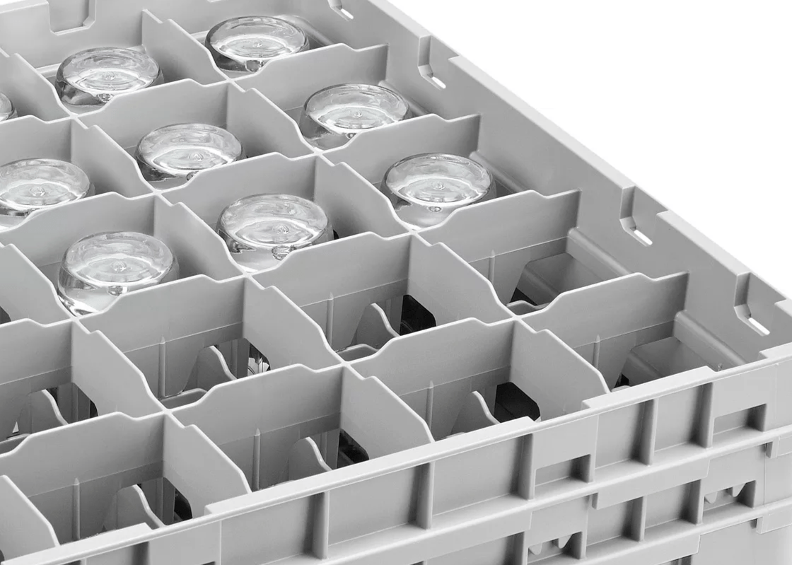 Cambro Dishwashing Rack 25 Compartment Gray - 25S534151 Cambro Dishwashing Rack 25 Compartment Gray - 25S534151