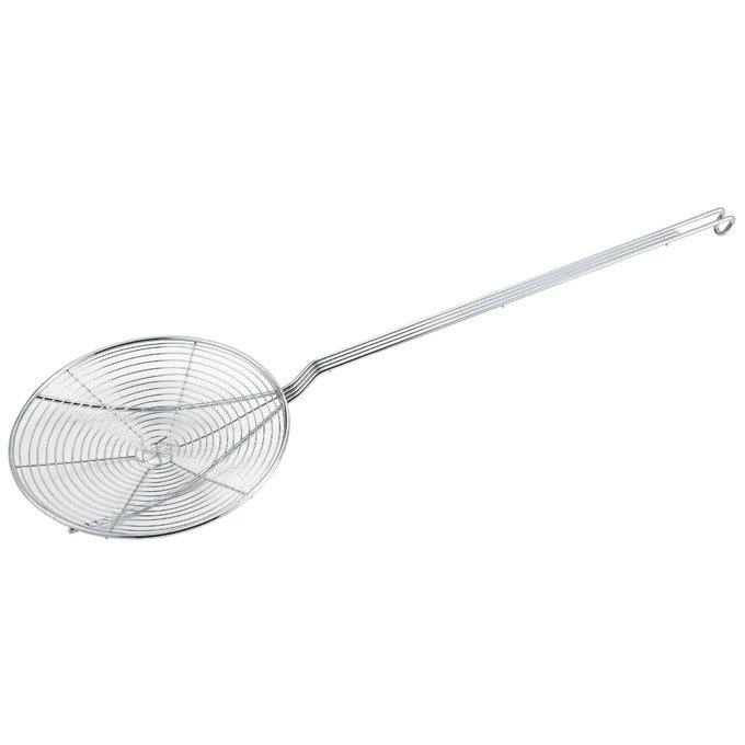 Winco Spiral Skimmer Stainless Steel 7" Diameter - SCF-7