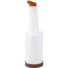 Winco 1 QT Juice Bar Bottle Browne - PPB-1B