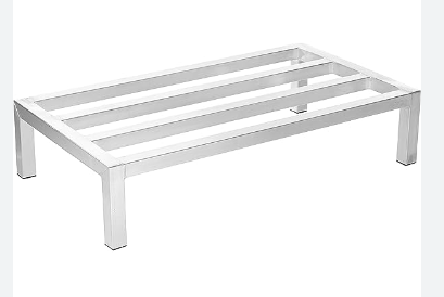 Omcan 60" x 20" x 12" Aluminum Dunnage Rack - 22127
