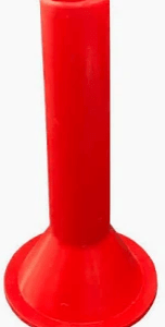 Omcan Grinder Spout Plastic Red 20mm Size 22 - 10018