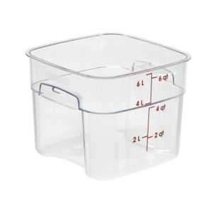 Cambro Food Storage Container Clear Bin 6 QT  - 6SFSPROCW135