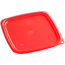 Cambro Red Square Lid Fits 6/8 qt Container- SFC6FPPP266