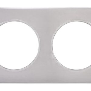 Winco Stainless Steel Adapter Plate Two Hole 8-3/8" - ADP-808
