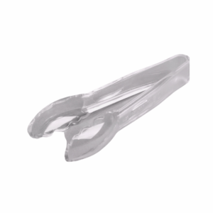 Cambro Lugano 6" Clear Scallop Grip Plastic Tongs - 6TGS135