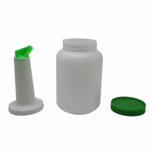 Winco 2 QT Juice Bar Bottle Green Spout - PPB-2G
