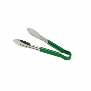 Winco 9" Utility Tong Stainless Steel Hdl Green 9" - UT-9HP-G