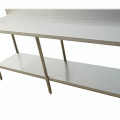 Omcan 24" x 84" All Stainless Steel Table With 4" Backsplash - 44341