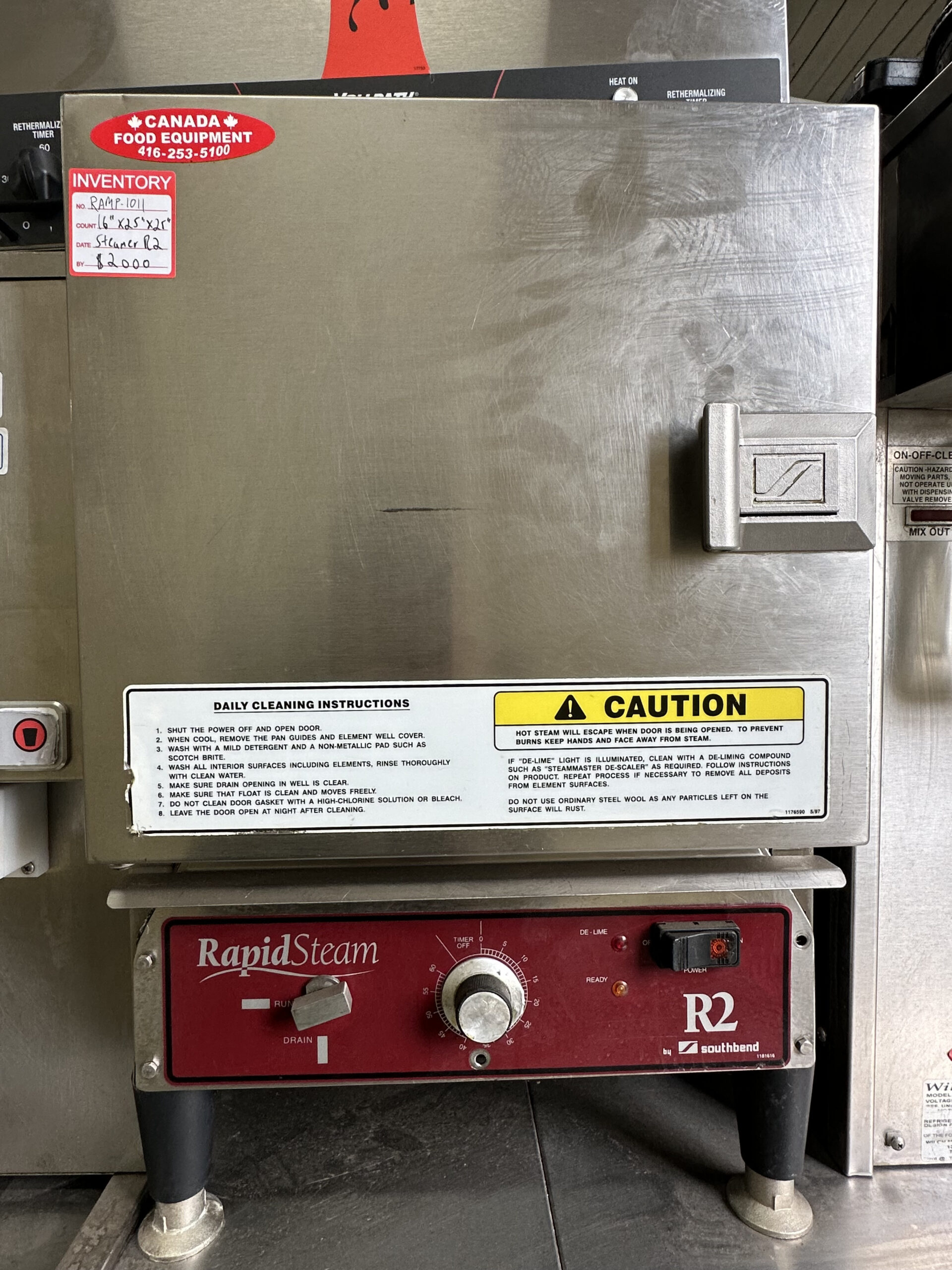 Southbend Countertop Steamer R2 Used Electric 16" W x 25"D x 25" H