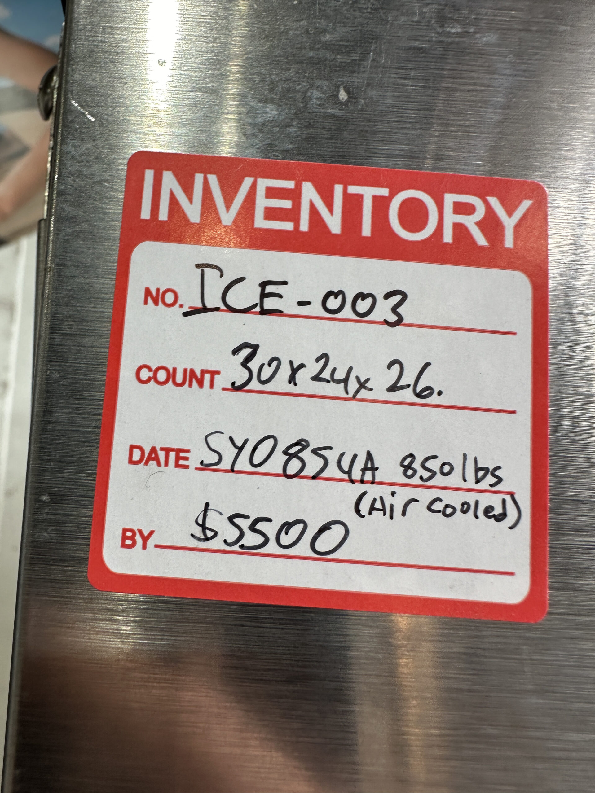 Manitowoc Ice Machine 24" Wide | SYO854A 850lbs | Air Cooled | 208-230V | Used - ICE - 003