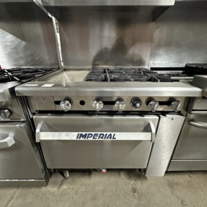 Imperial 36" Nat. Gas 4 Burner w/ Griddle REFURBISHED - SRBO-0029