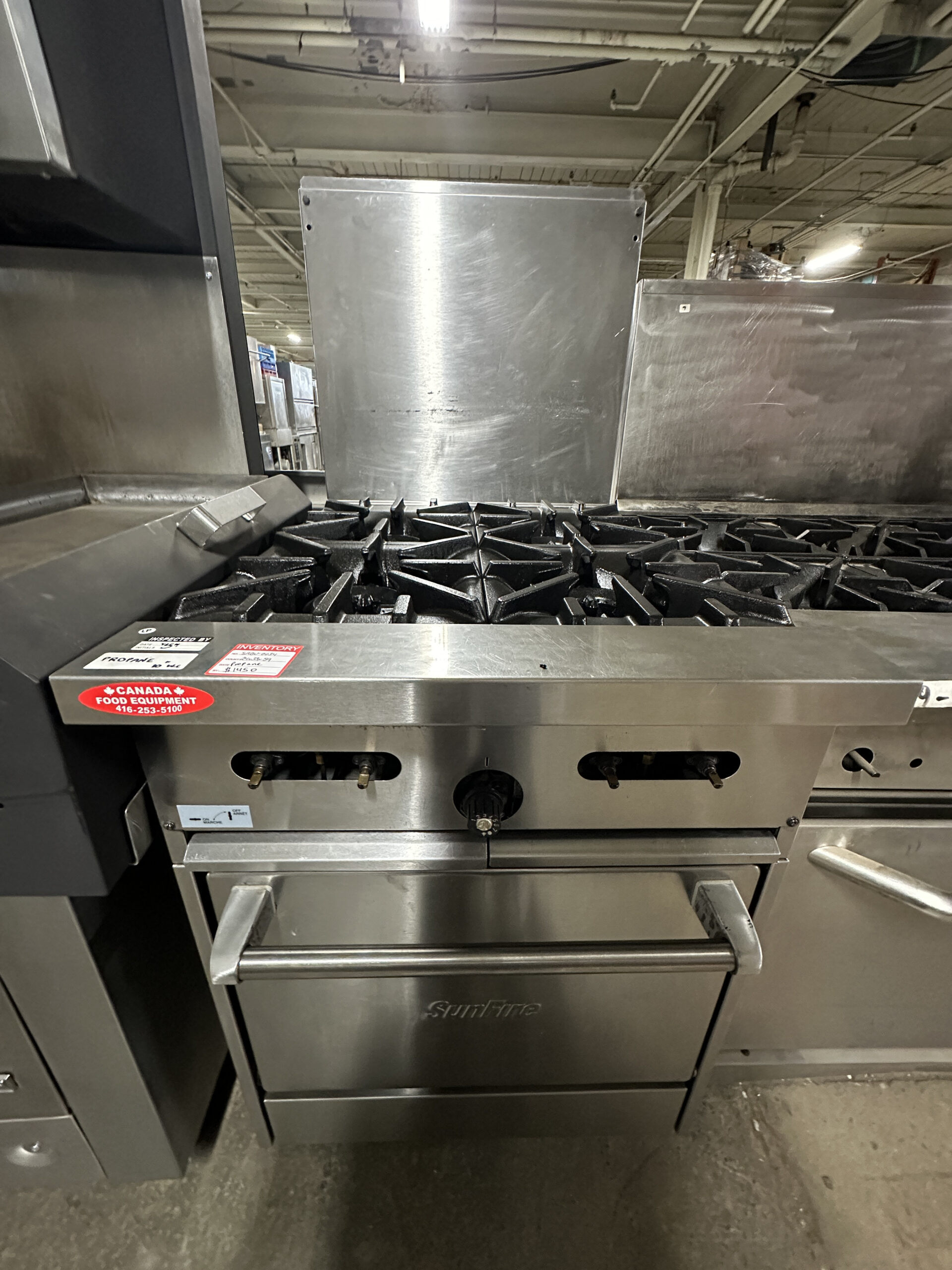 Sunfire 24" Propane 4 Range REFURBISHED - SRBO-0034