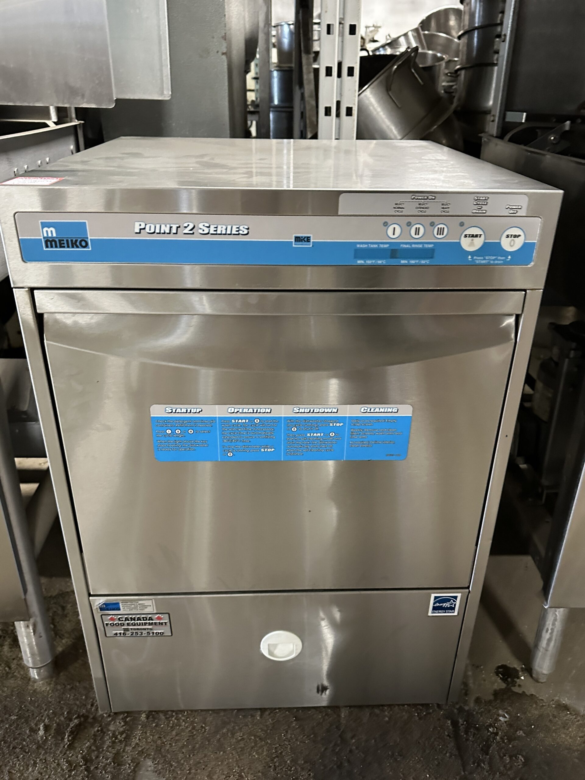 Meiko Point 2 Series Undercounter High Temp Dishwasher REFURBISHED - SRBX-0038