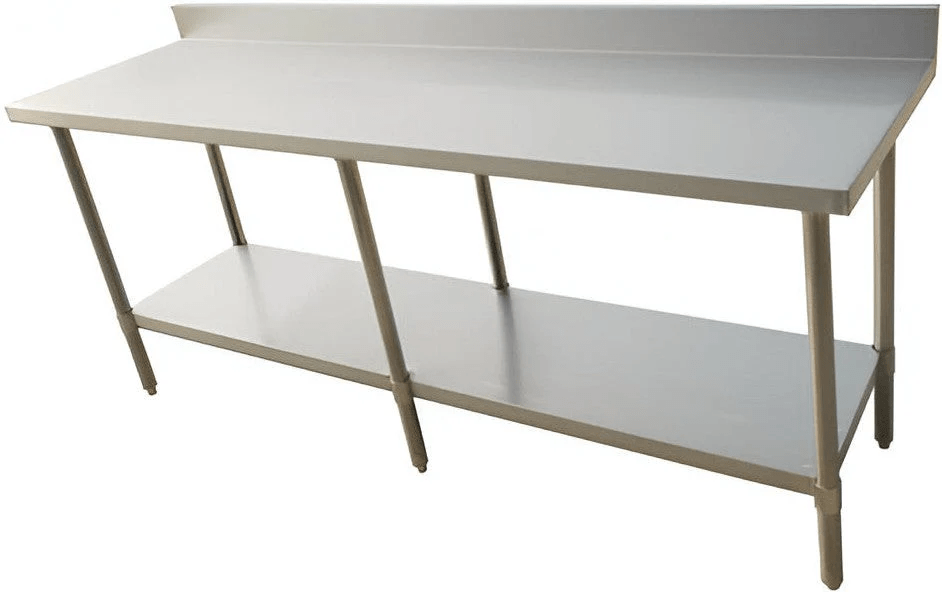 Omcan 24" x 96" All Stainless Stainless Steel Table With 4" Backsplash - 44342