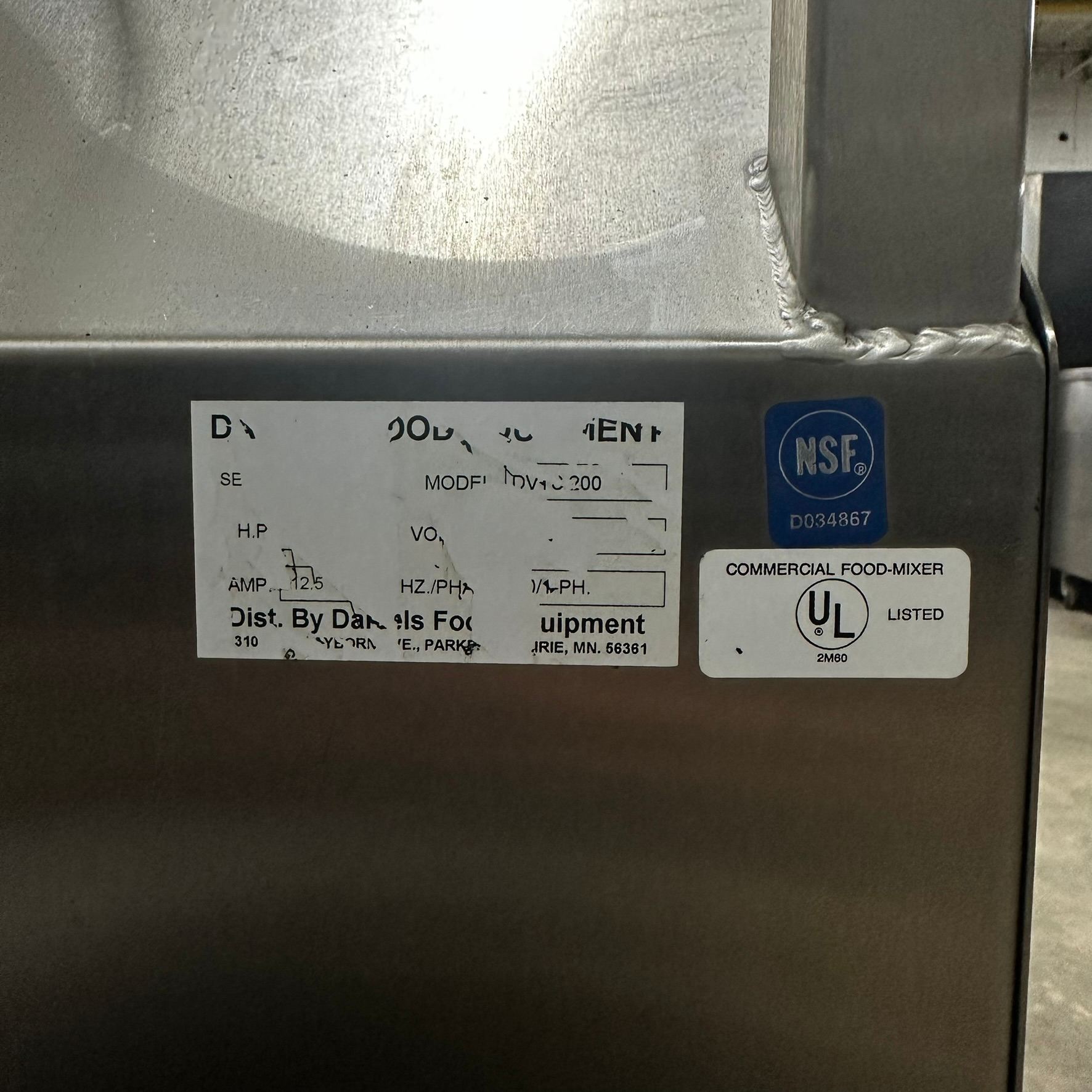 Commercial Vacuum Meat Tumbler DVTS-200 REFURBISHED - SRB-1119