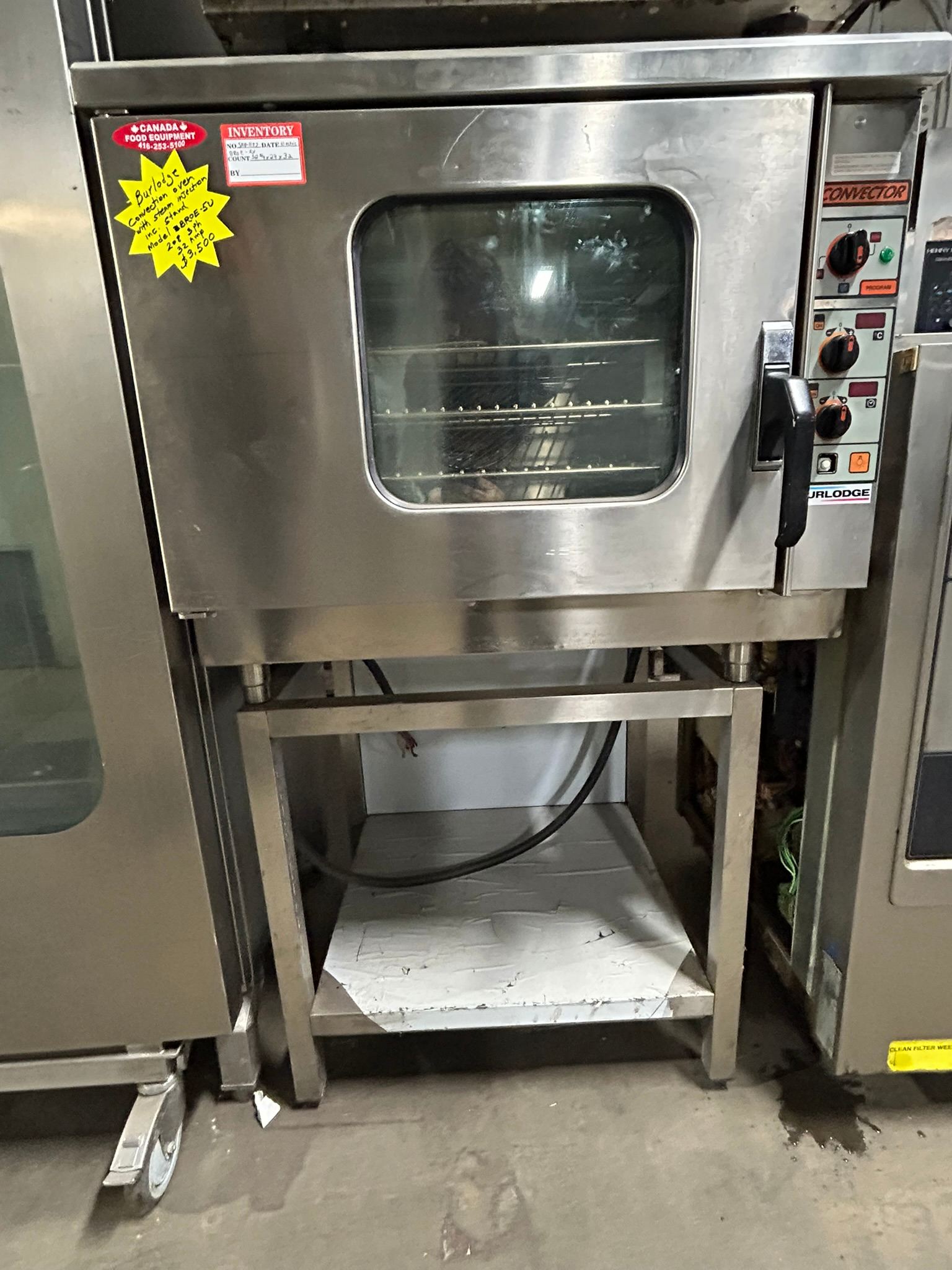 Burlodge Convection  Oven Model #BROE-5U Inc. Stand REFURBISHED - SRB-1122