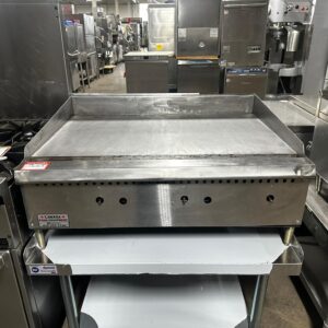 Omcan - 36″ Countertop Gas Griddle 3 Burners with Thermostatic Control REFURBISHED - SRBO-0080