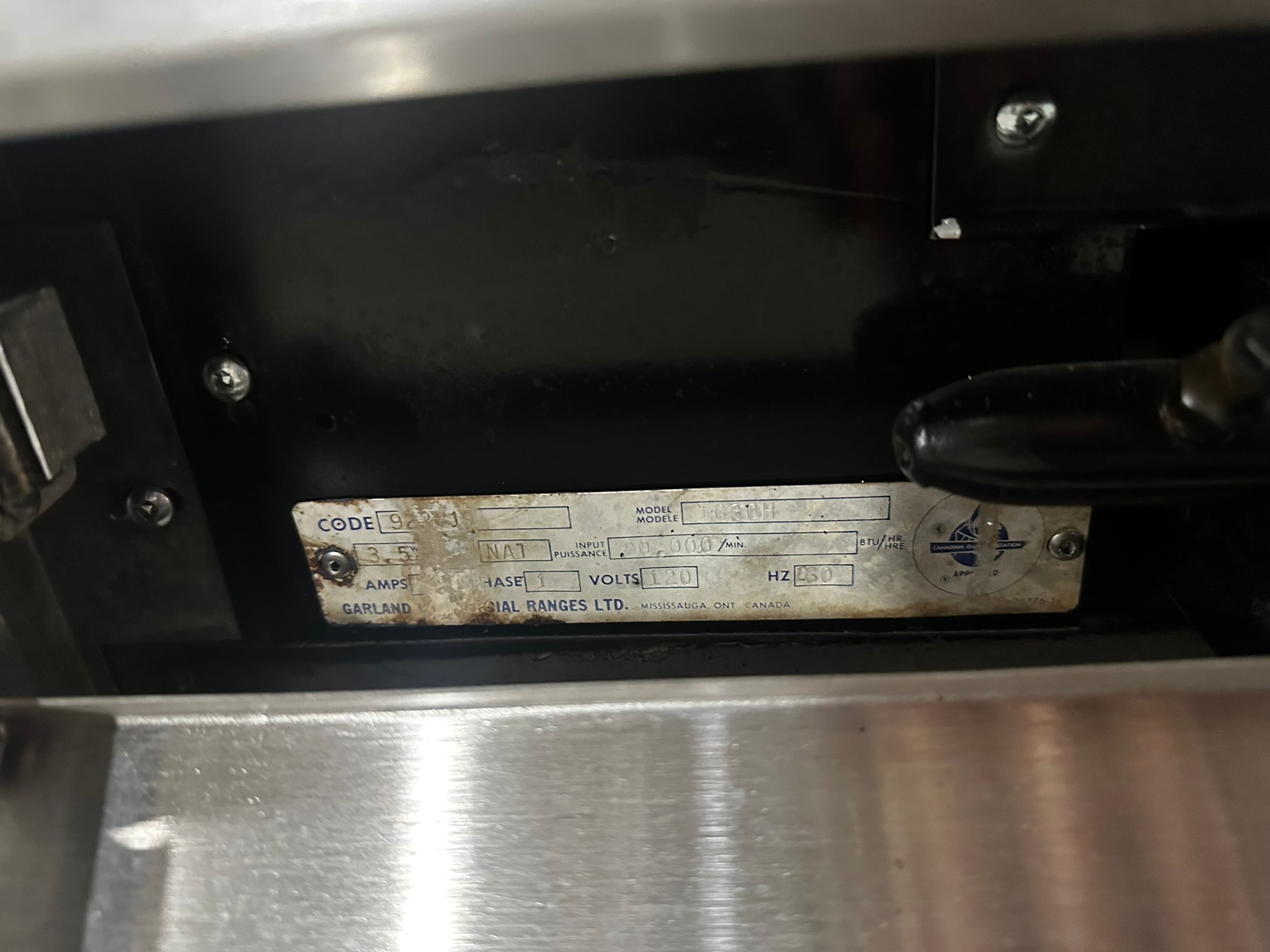 Garland Gas Convection Oven Model TG3 REFURBISHED - SRBO-0091