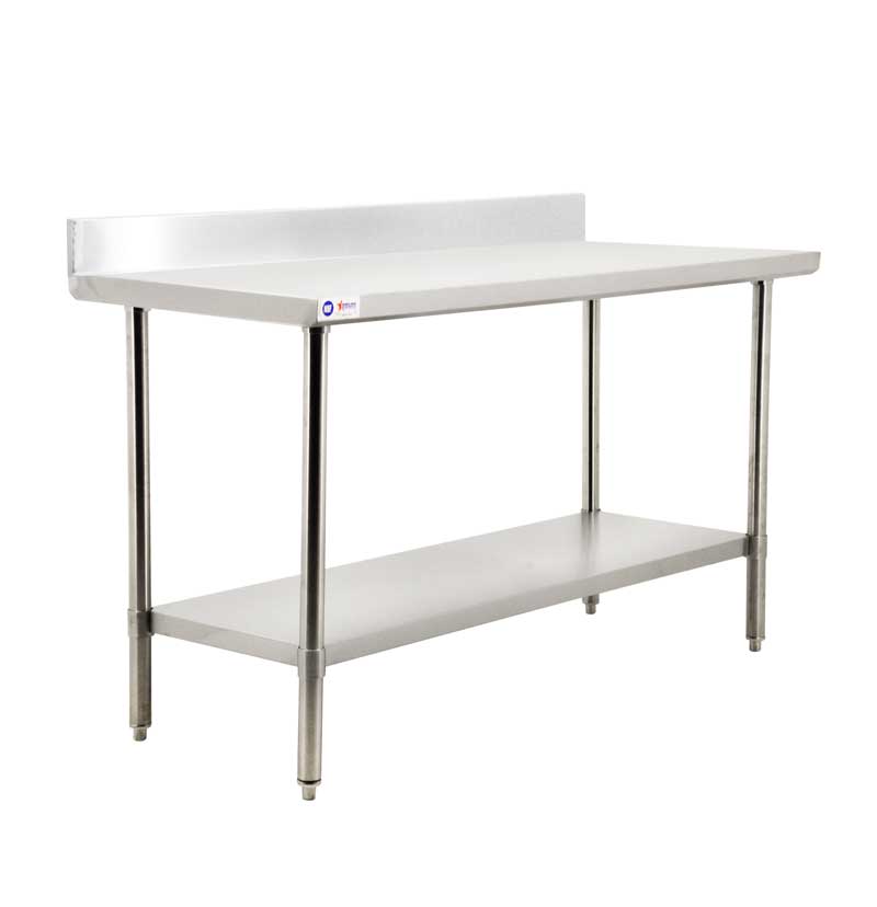 Omcan 24" x 60" All Stainless Steel Table With 4" Backsplash - 44339