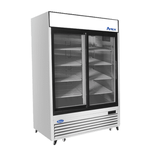 Atosa Two 2 Glass Sliding Door 54" Merchandiser Cooler - MCF8709GR