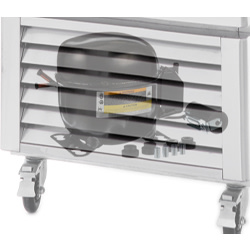 Atosa Two 2 Glass Sliding Door 54" Merchandiser Cooler - MCF8709GR