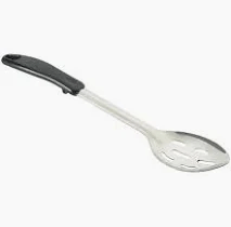 Winco 11" Slotted Stainless Steel Basting Spoon Plastic Handle - BHSP-11