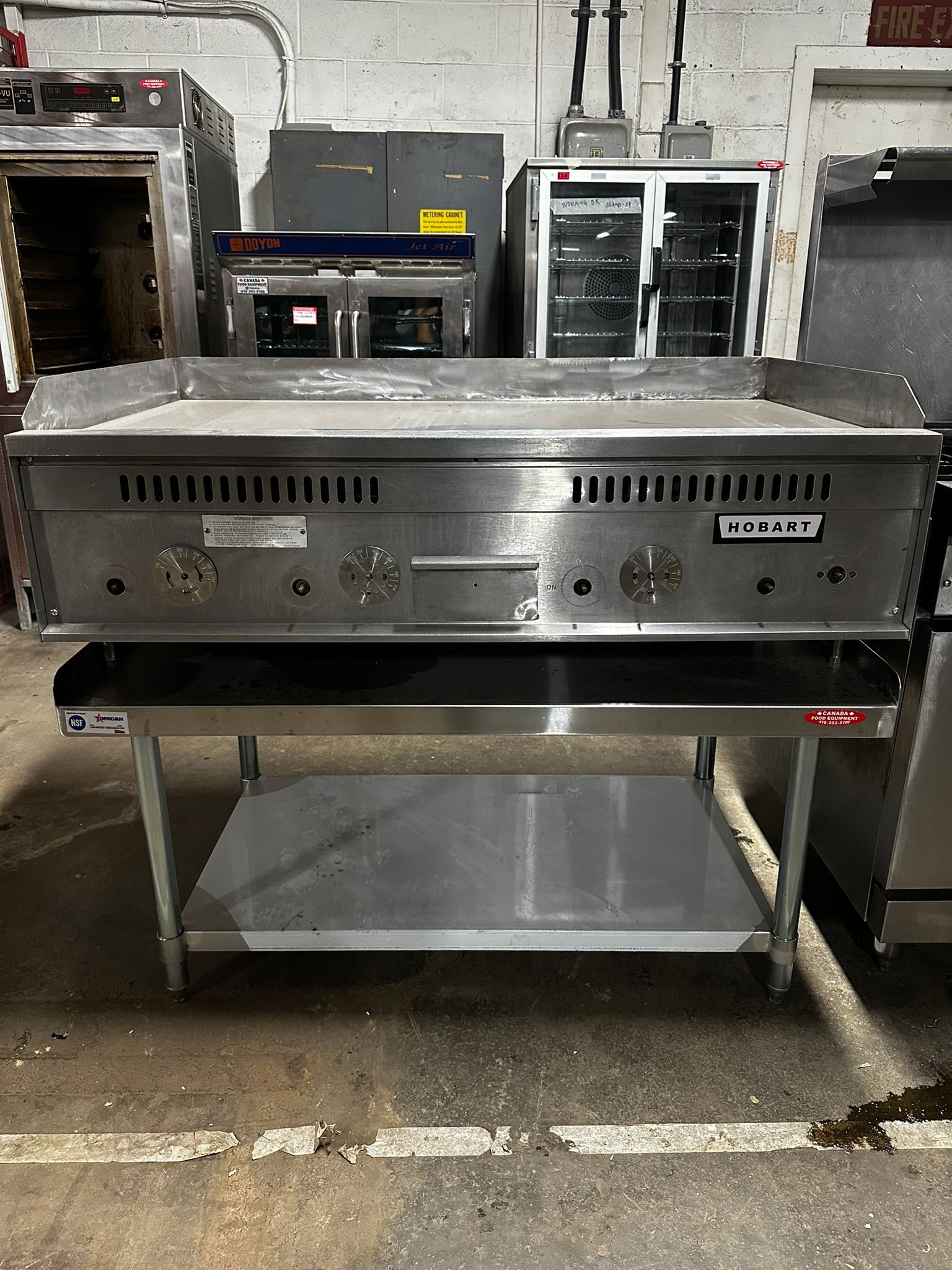 Hobart Gas Griddle w/ stand include - REFURBISHED - SRBO-0124 Hobart Gas Griddle w/ stand include - REFURBISHED - SRBO-0124