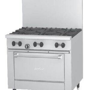 Garland - Sunfire 6 Burner Stove with Range X36-6R-5002 Garland - Sunfire 6 Burner Stove with Range X36-6R-5002