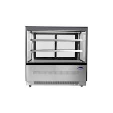 Atosa RDCS-48 47" Square Glass Floor Refrigerated Display Case - 15.1 Cu. Ft.