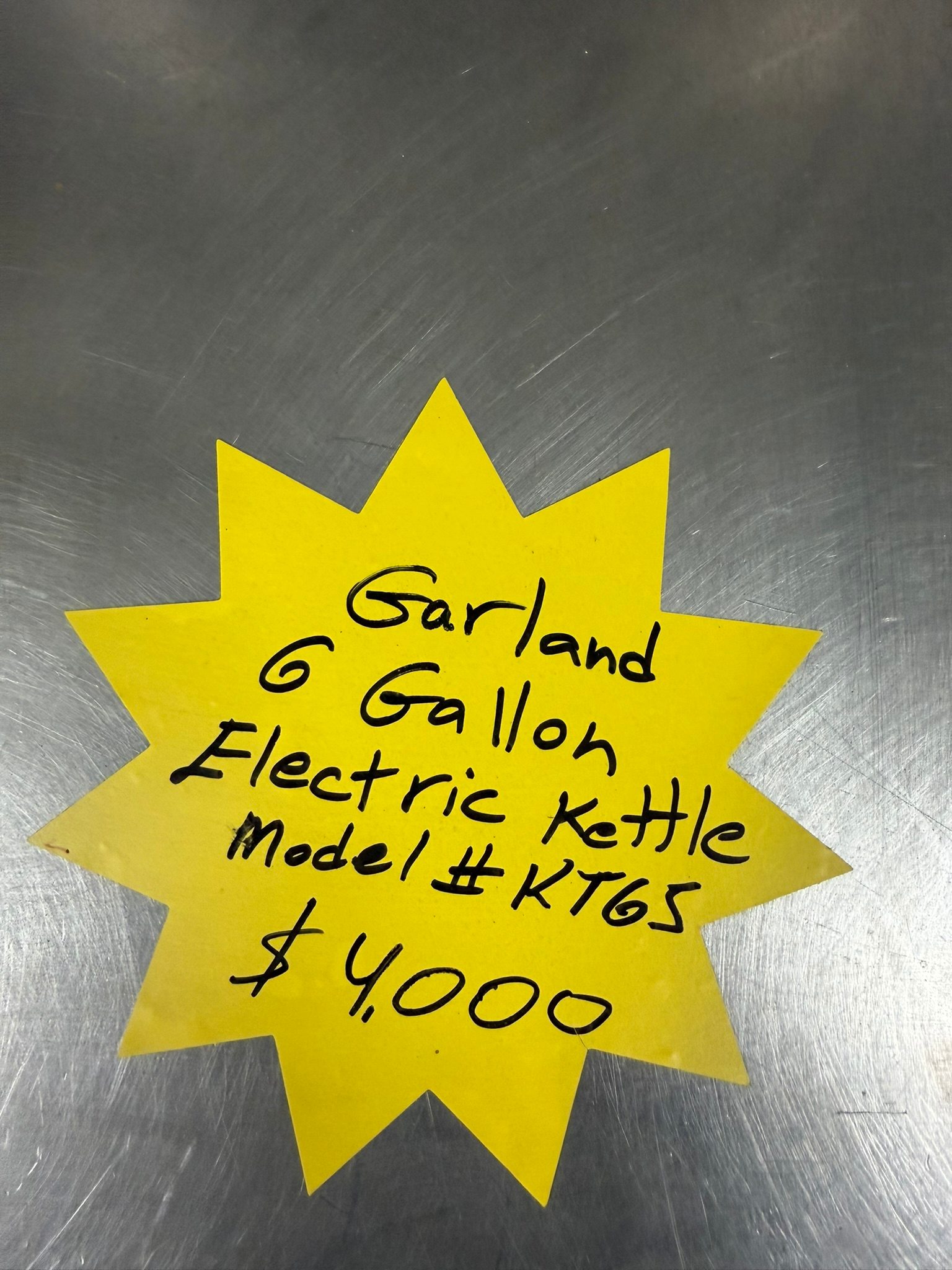 KET-T: Electric steam kettle, tilting REFURBISHED - SRB9-0048 KET-T: Electric steam kettle, tilting REFURBISHED - SRB9-0048