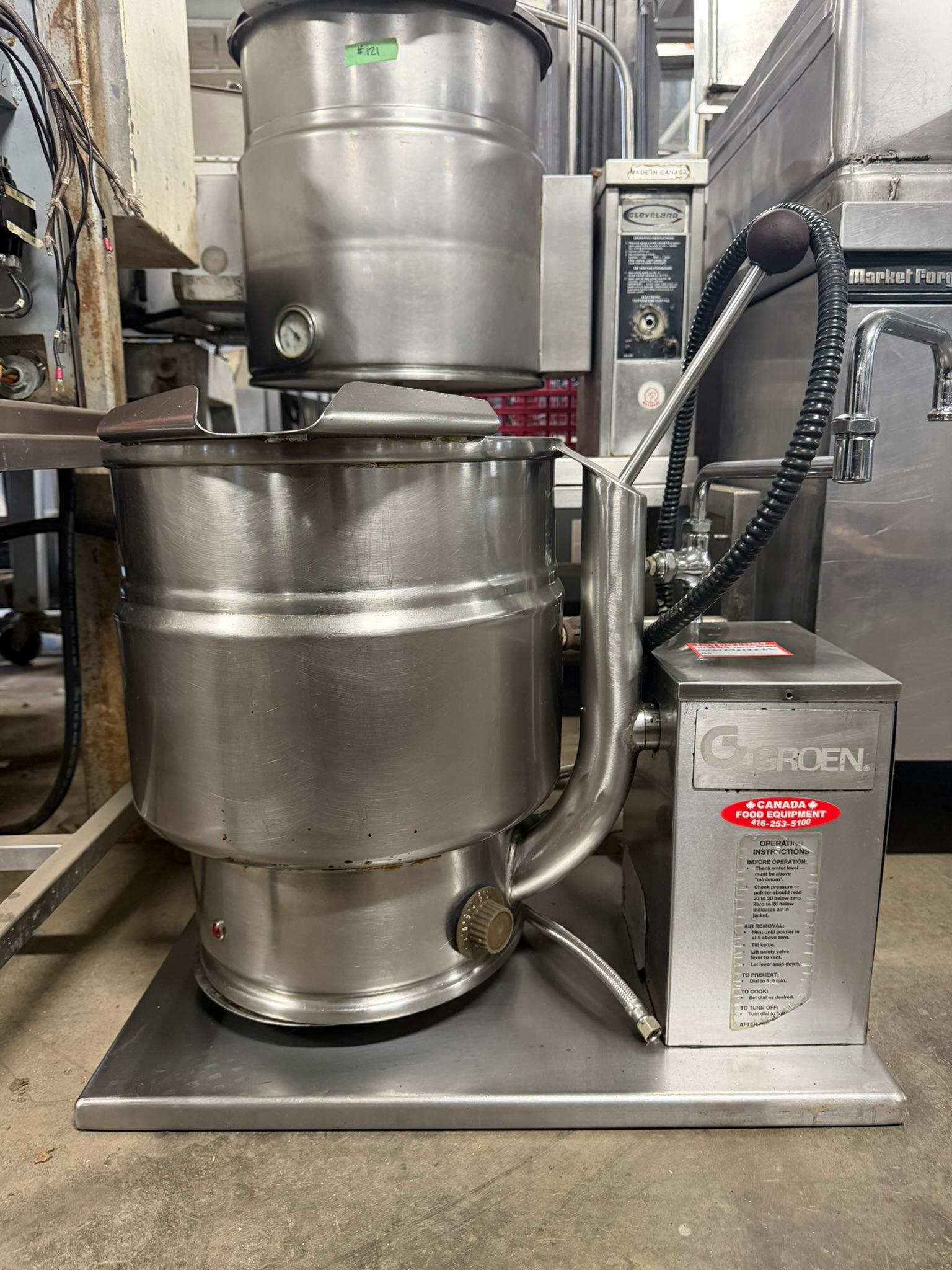 Groen TDH-20 20 QT Steam Kettle with attached faucet- NAT REFURBISHED - SRB9-0050 Groen TDH-20 20 QT Steam Kettle with attached faucet- NAT REFURBISHED - SRB9-0050