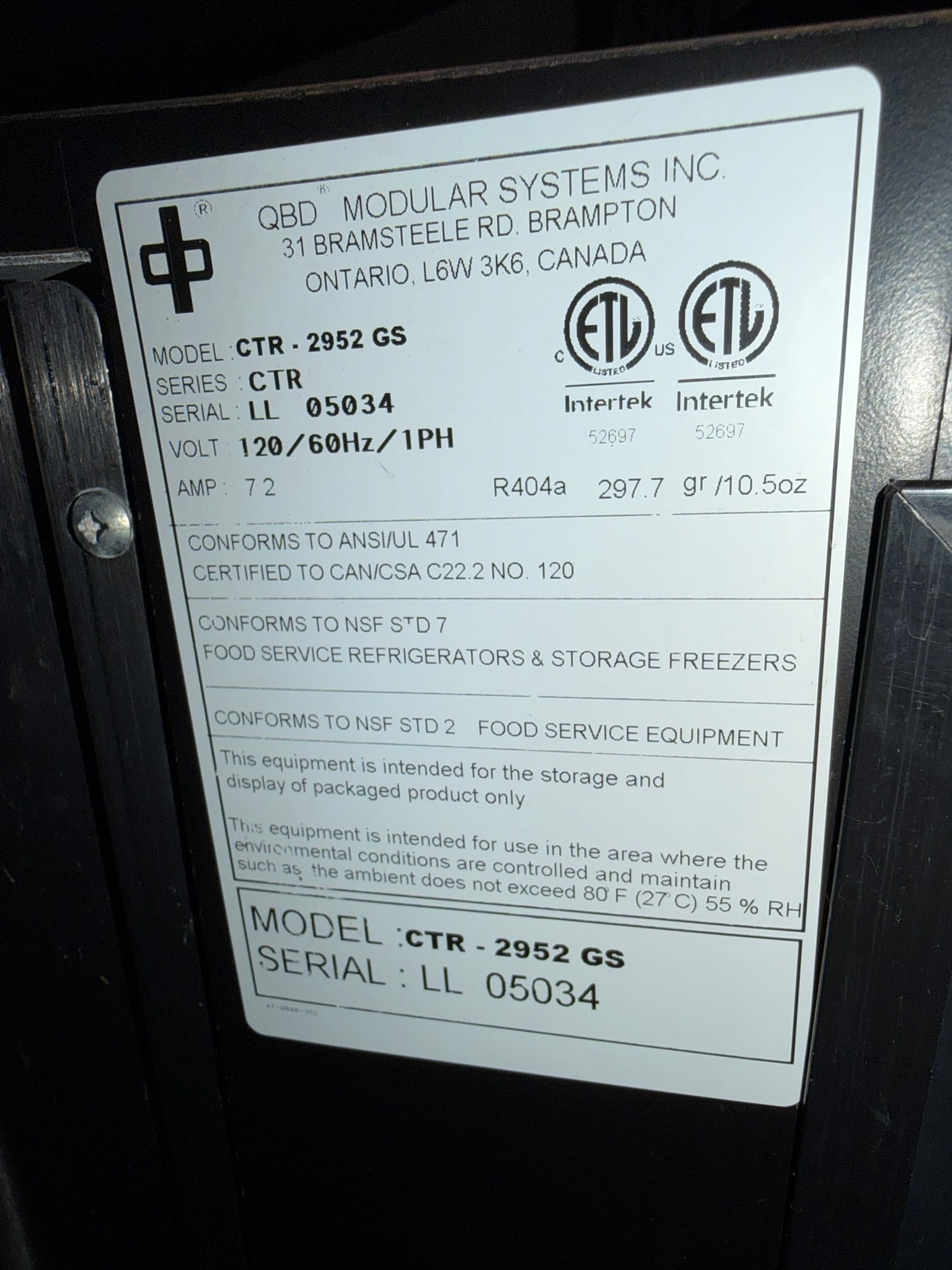 QBD 30" Curved Glass Refrigerated Pastry Case REFURBISHED - SRBAC-06