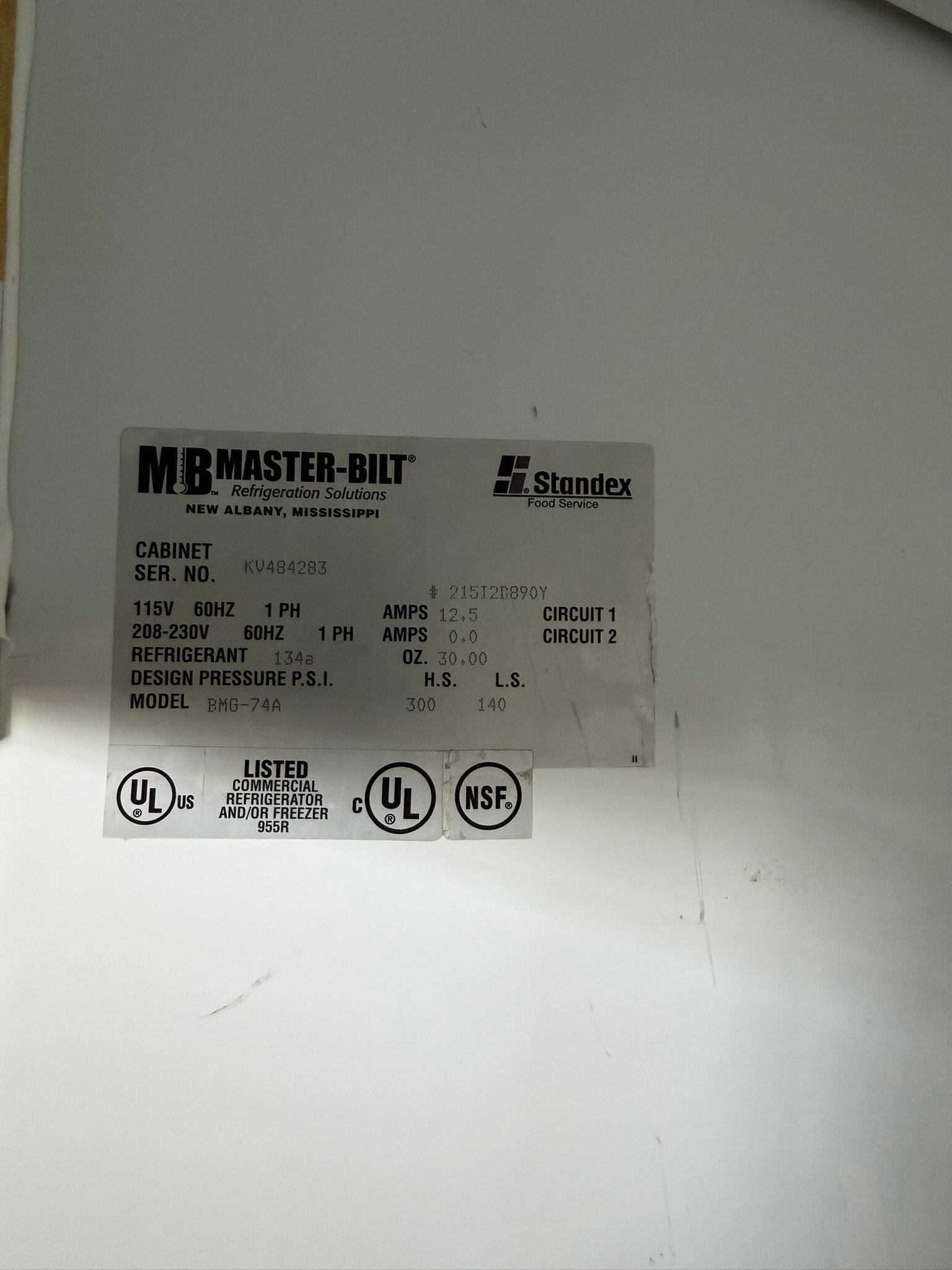 Master-Bilt BGM-74 78" Three Glass Door Cooler REFURBISHED - SRBAC-11