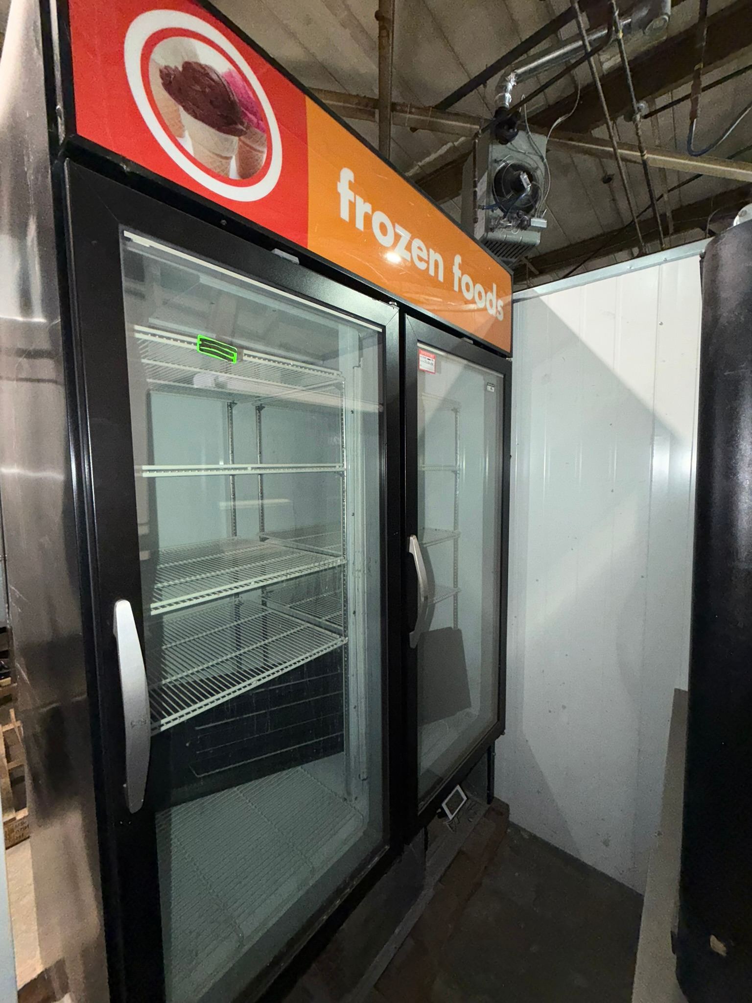 Beverage-Air MMF49-1-B MarketMax Two-Door Merchandiser Freezer - 52"L x 33 3/4"D x 78"HREFURBISHED - SRBAC-24