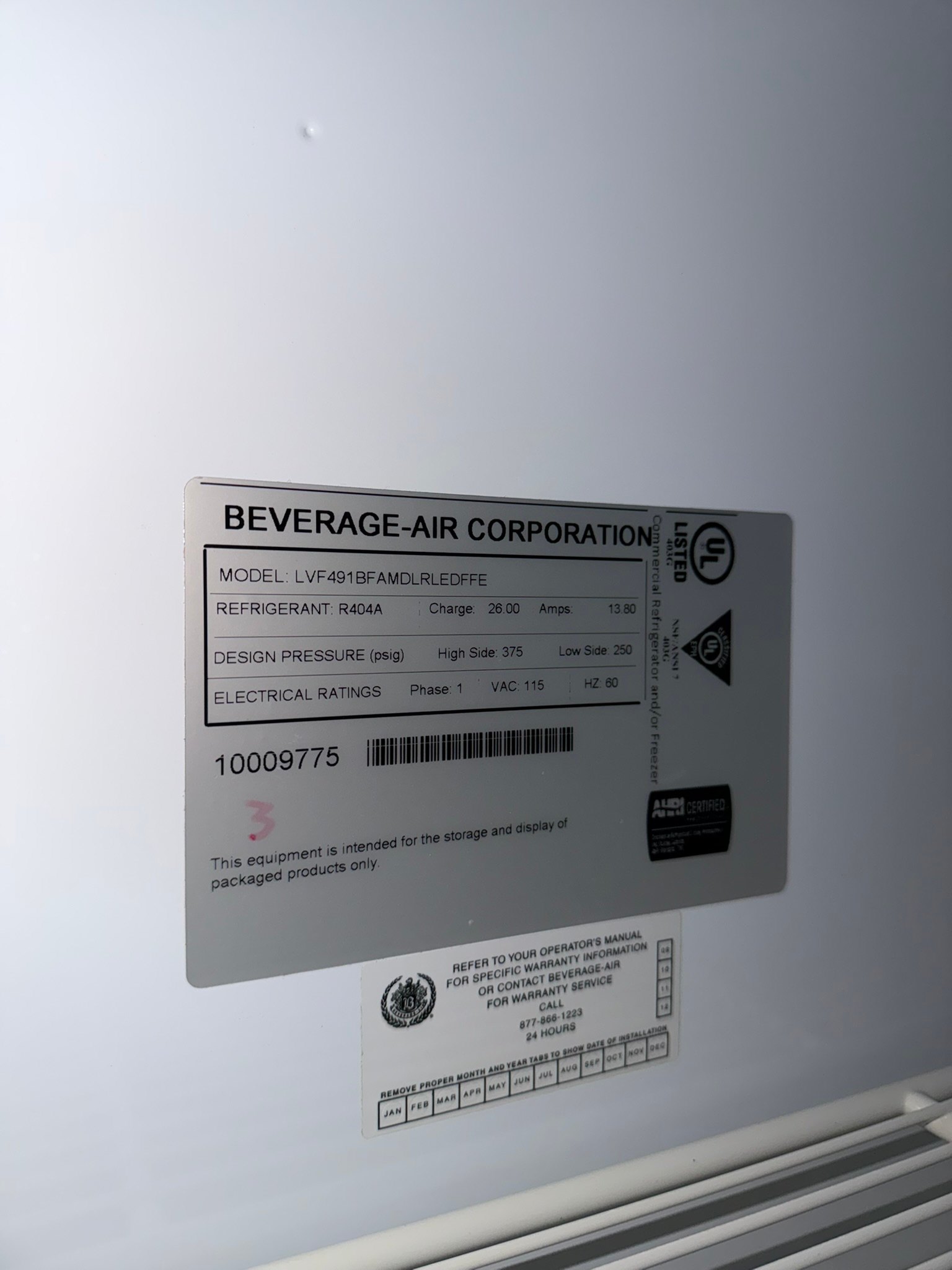 Beverage-Air MMF49-1-B MarketMax Two-Door Merchandiser Freezer - 52"L x 33 3/4"D x 78"HREFURBISHED - SRBAC-24