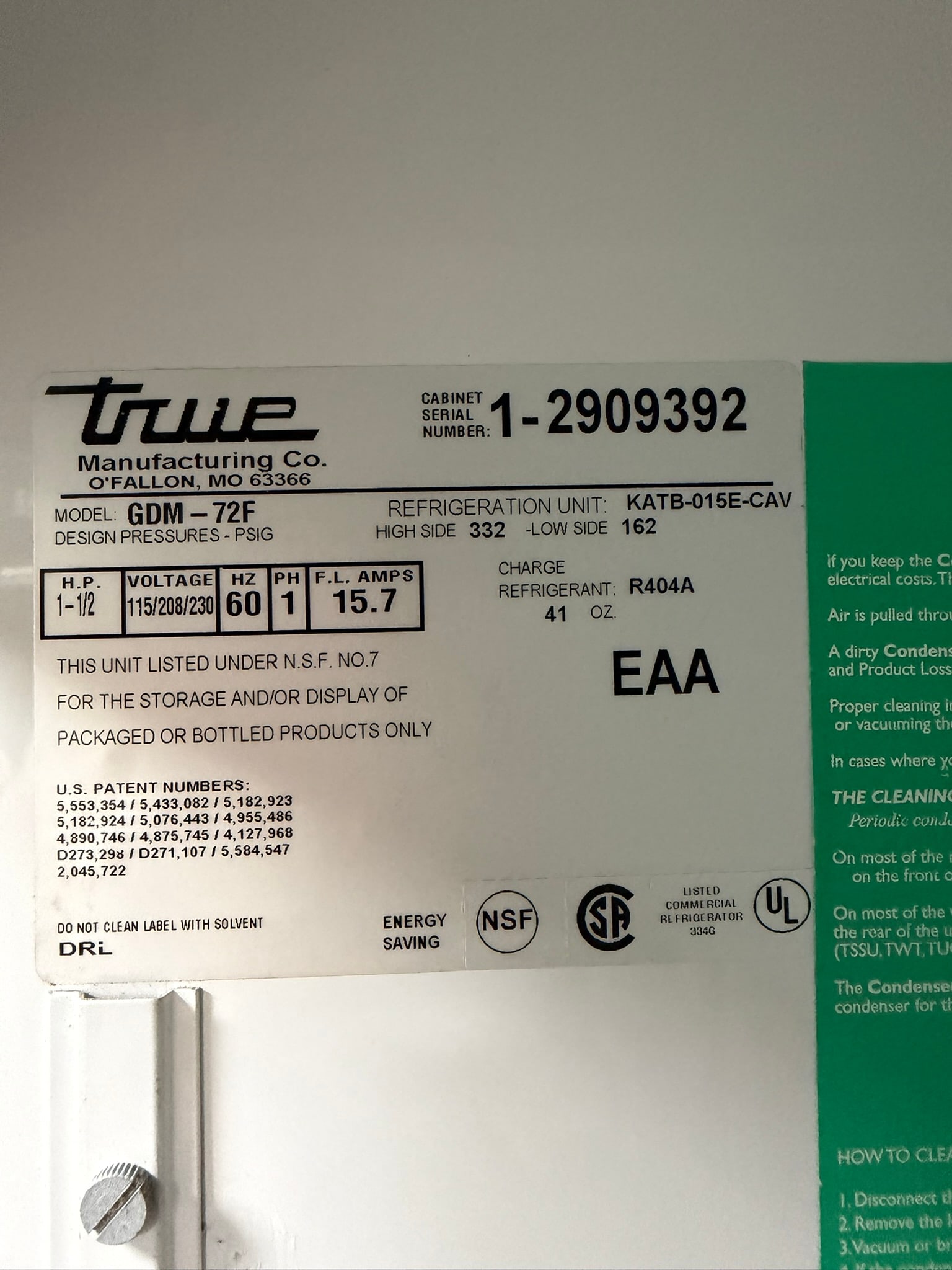 True GDM-72F 3 Door Swinging Glass Freezer 78″ REFURBISHED – SRBAC-34