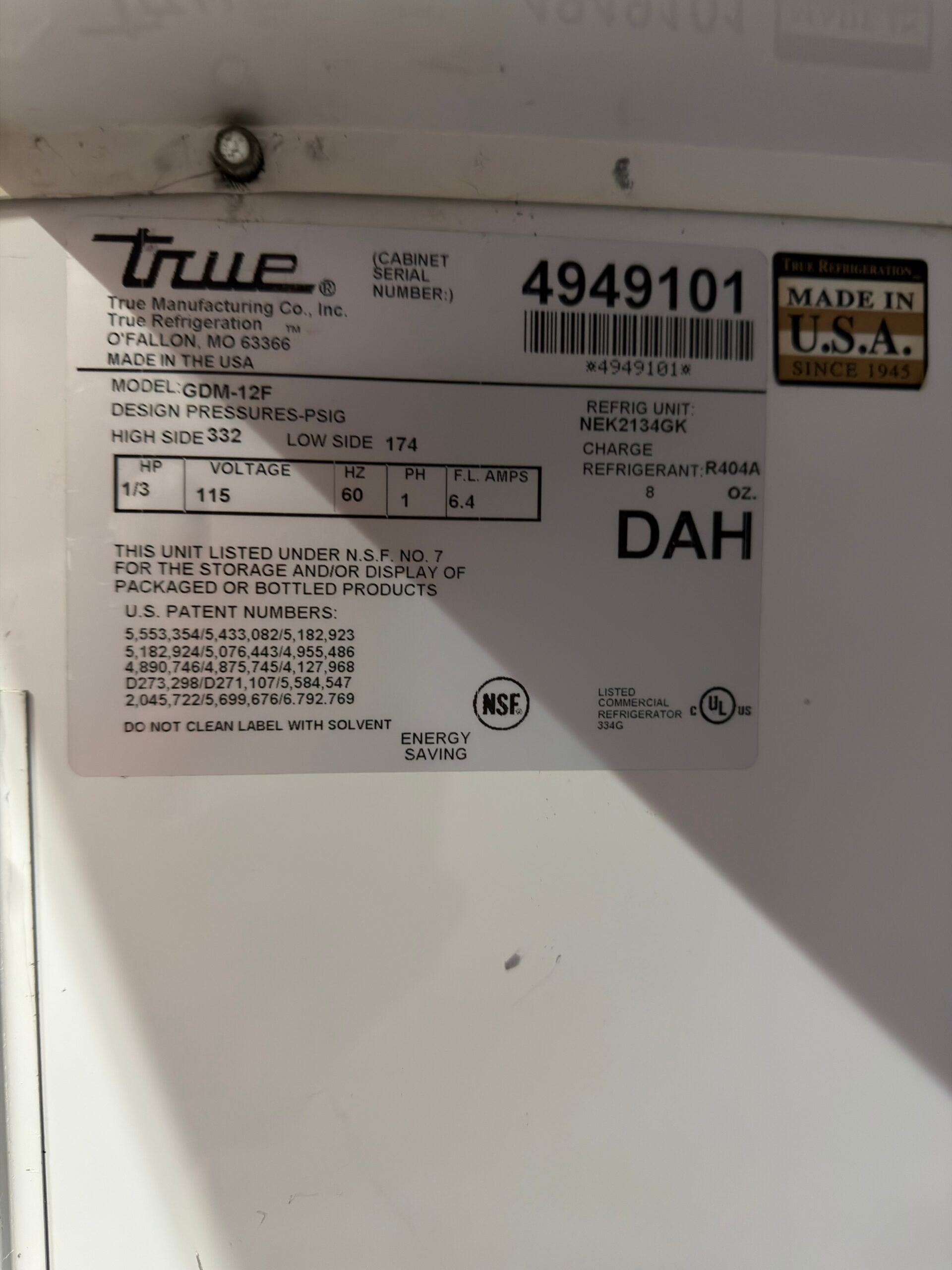 True GDM-12F-HC~TSL01 25" Glass Door Merchandiser Freezer REFURBISHED - SRBAC-36