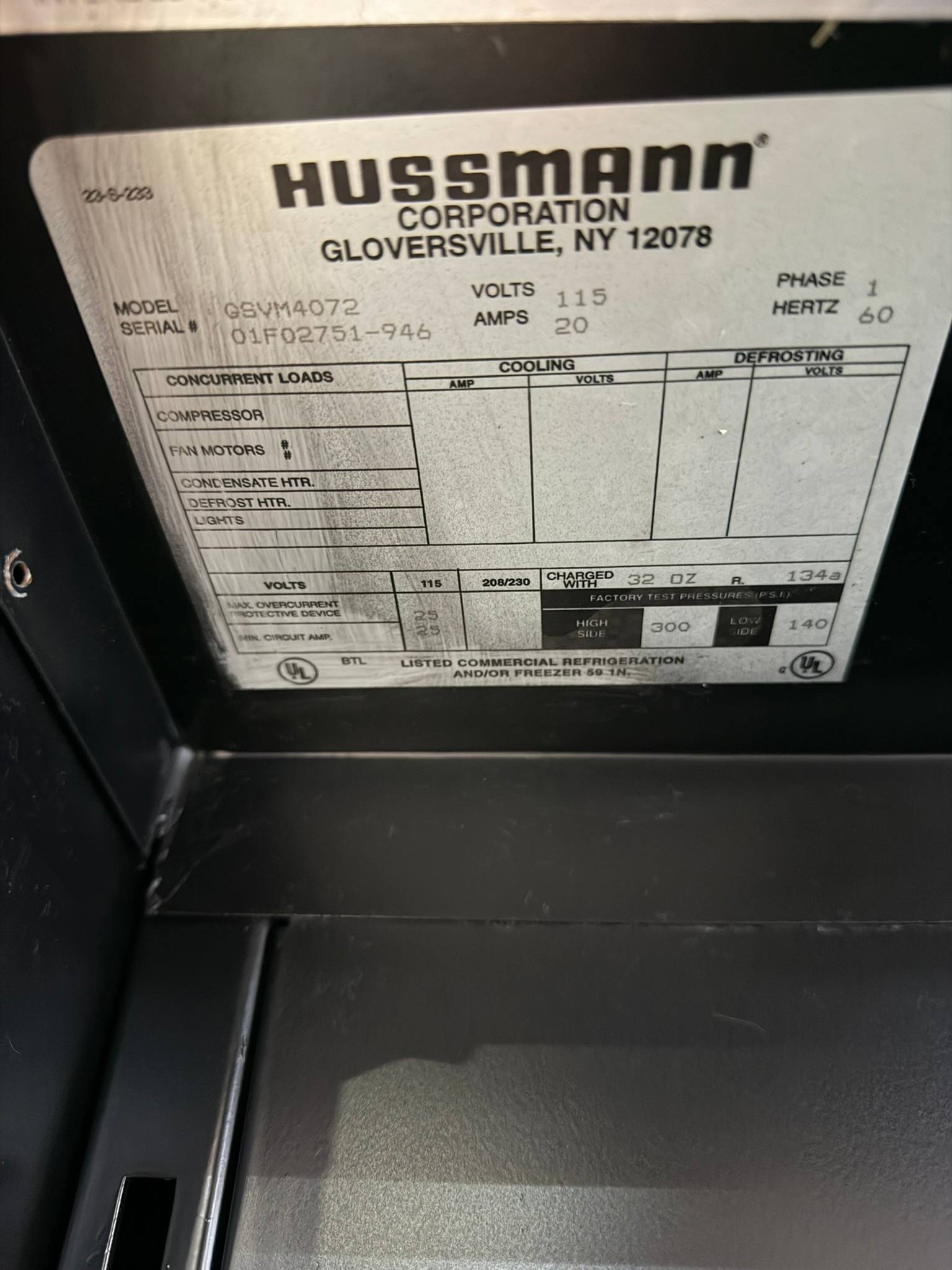 Hussmann GSVM4072-A 40″ Vertical Open Air Cooler w/ (4) Levels, 115v REFURBISHED – SRBAC-37