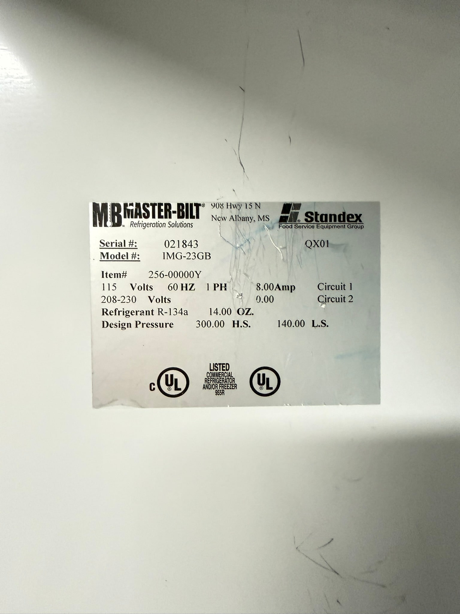 1 Glass Door Ice Merchandiser Freezer Master-Bilt IM-23GB Display REFURBISHED – SRBAC-53