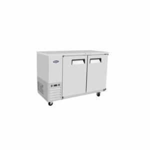 Atosa MBB59 59" Solid 2-Door Back Bar Cooler - 17.3 Cu. Ft.