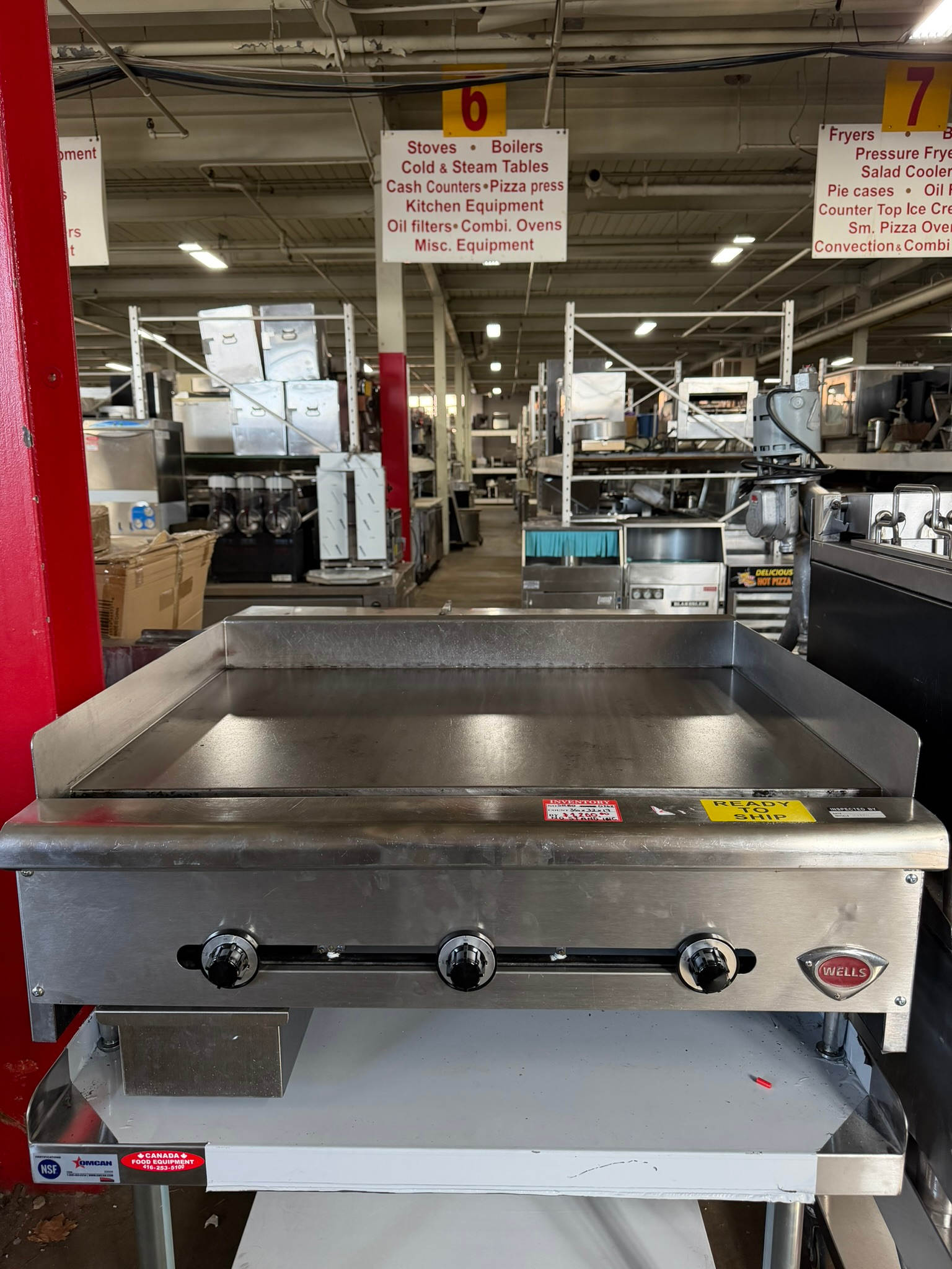 Wells 36" Countertop Griddle with Hi-Lo Controls Natural Gas / NO STAND INC REFURBISHED - SRBO-0162