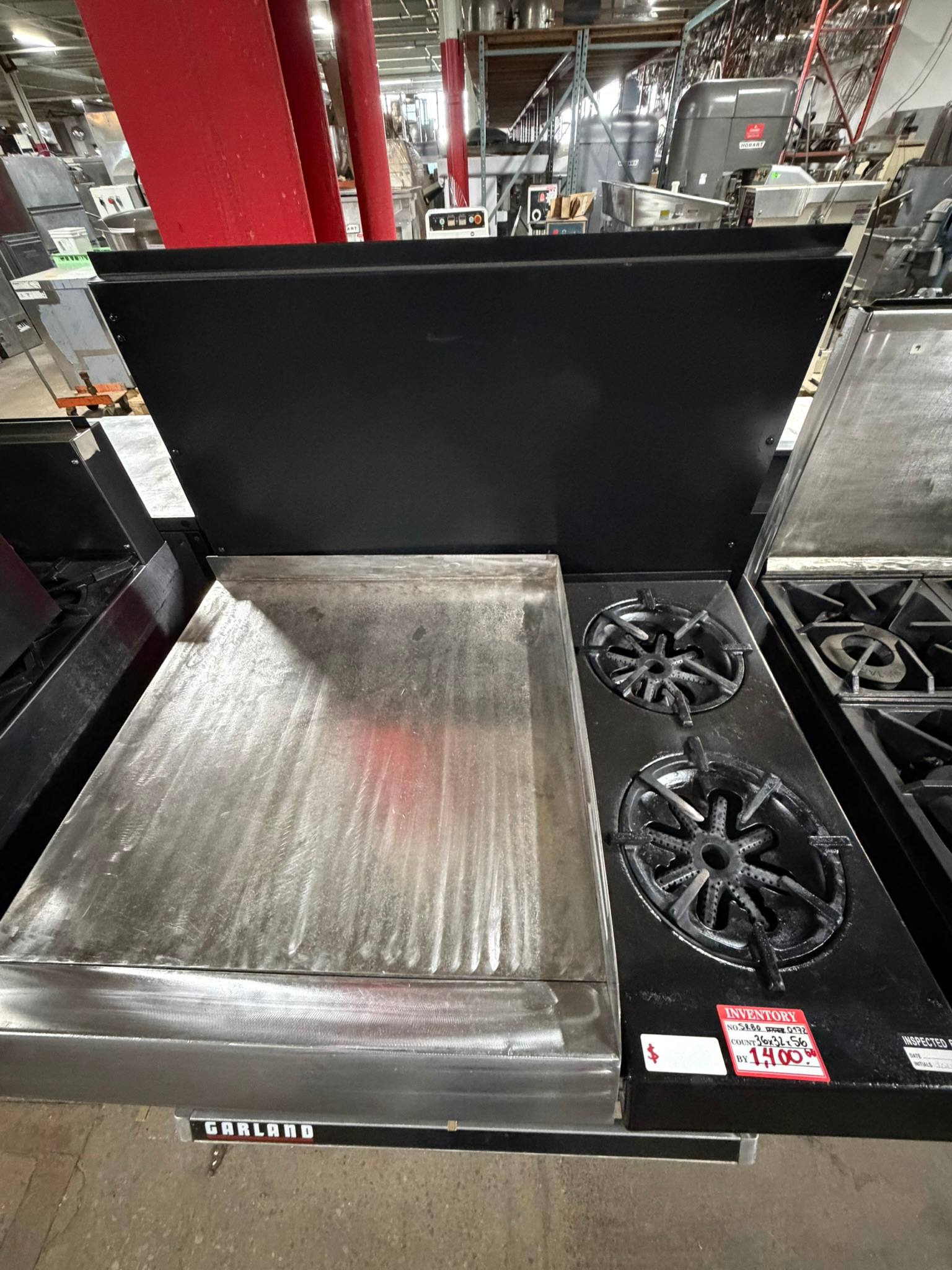 Garland 36" - 24" Griddle and 2 burner G286YZ-24G REFURBISHED – SRBO-0172