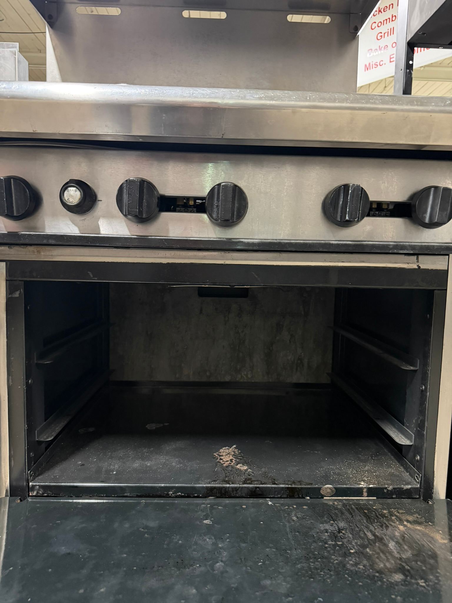 American Range 6 Burner Stove NAT GAS  REFURBISHED – SRBO-01673